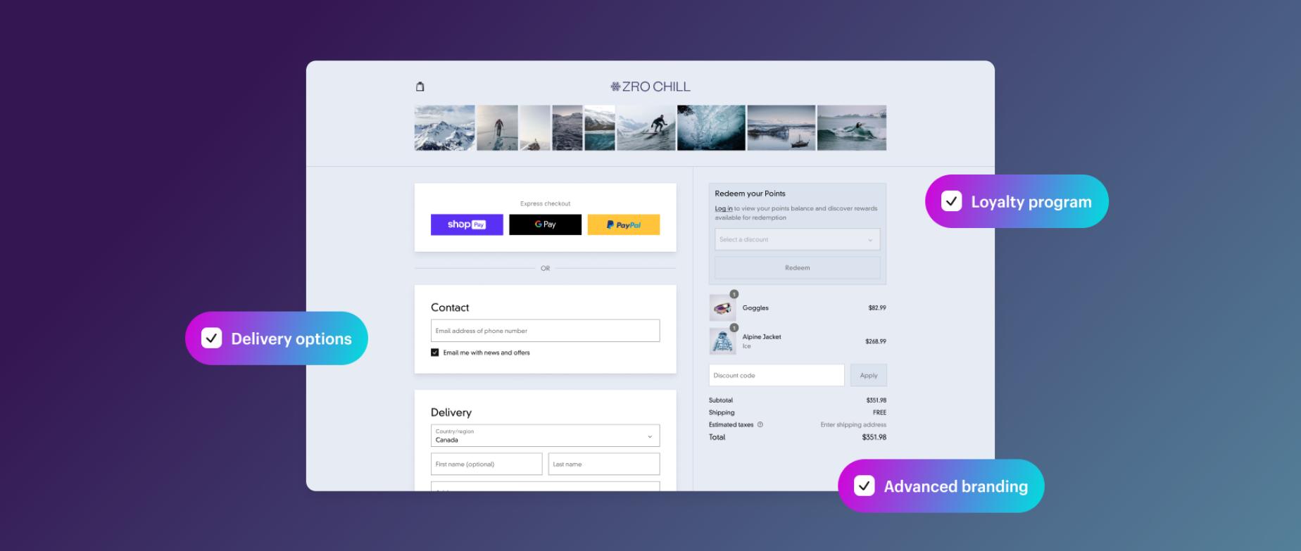Extensão de checkout da Shopify: personalização segura, rápida e sem complicações