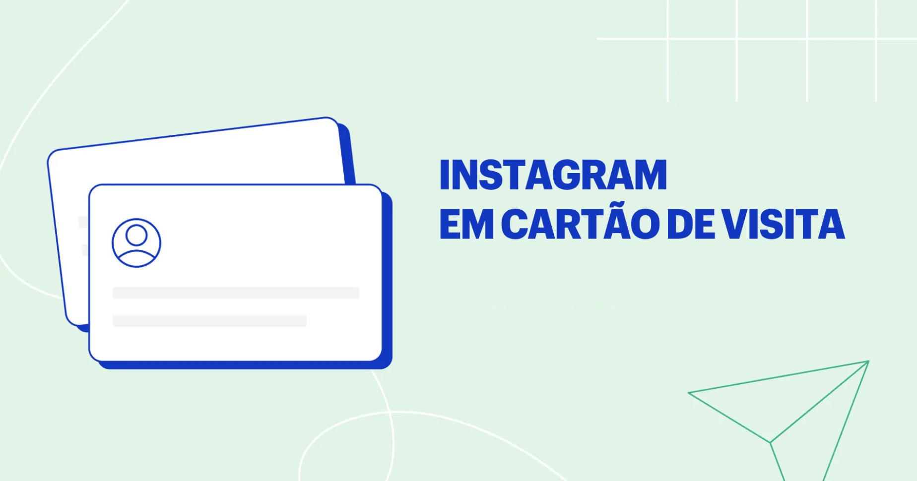 Instagram em cartão de visita: como usar